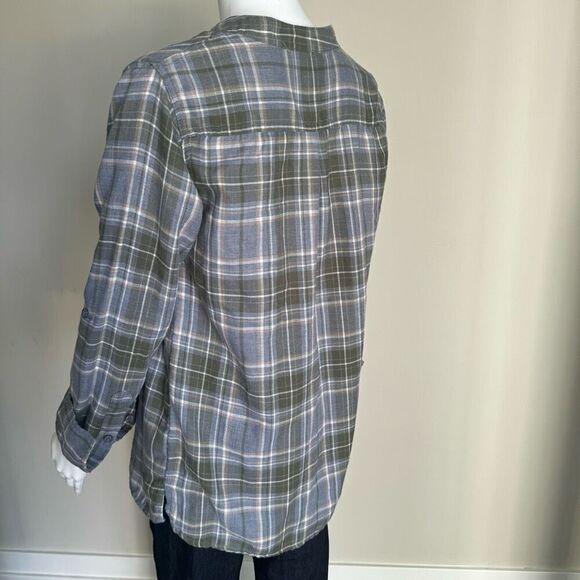 Triple Five Soul Plaid Lace Up Tunic Top - Picture 7 of 11